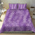 Hawaii Plumeria Lei Bedding Set Aloha Festive Vibe - Violet