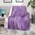 Hawaii Plumeria Lei Blanket Aloha Festive Vibe - Violet