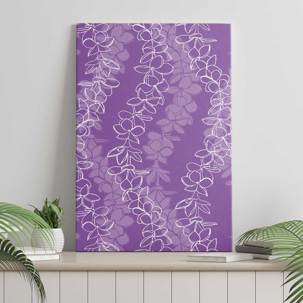 Hawaii Plumeria Lei Canvas Wall Art Aloha Festive Vibe - Violet LT7 - Polynesian Pride
