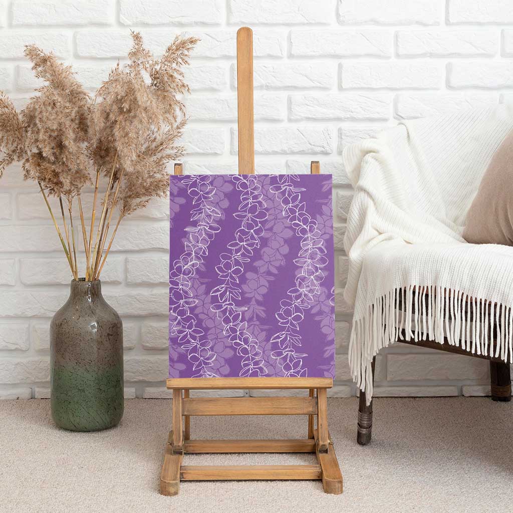 Hawaii Plumeria Lei Canvas Wall Art Aloha Festive Vibe - Violet LT7 - Polynesian Pride