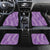 Hawaii Plumeria Lei Car Mats Aloha Festive Vibe - Violet