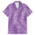 Hawaii Plumeria Lei Family Matching Mermaid Dress and Hawaiian Shirt Aloha Festive Vibe - Violet