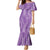 Hawaii Plumeria Lei Family Matching Mermaid Dress and Hawaiian Shirt Aloha Festive Vibe - Violet