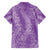 Hawaii Plumeria Lei Family Matching Short Sleeve Bodycon Dress and Hawaiian Shirt Aloha Festive Vibe - Violet