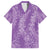 Hawaii Plumeria Lei Family Matching Summer Maxi Dress and Hawaiian Shirt Aloha Festive Vibe - Violet