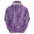 Hawaii Plumeria Lei Hoodie Aloha Festive Vibe - Violet