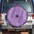 Hawaii Plumeria Lei Spare Tire Cover Aloha Festive Vibe - Violet