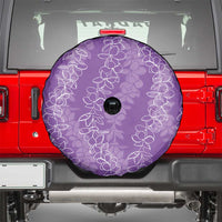 Hawaii Plumeria Lei Spare Tire Cover Aloha Festive Vibe - Violet LT7 - Polynesian Pride