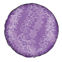 Hawaii Plumeria Lei Spare Tire Cover Aloha Festive Vibe - Violet LT7 - Polynesian Pride