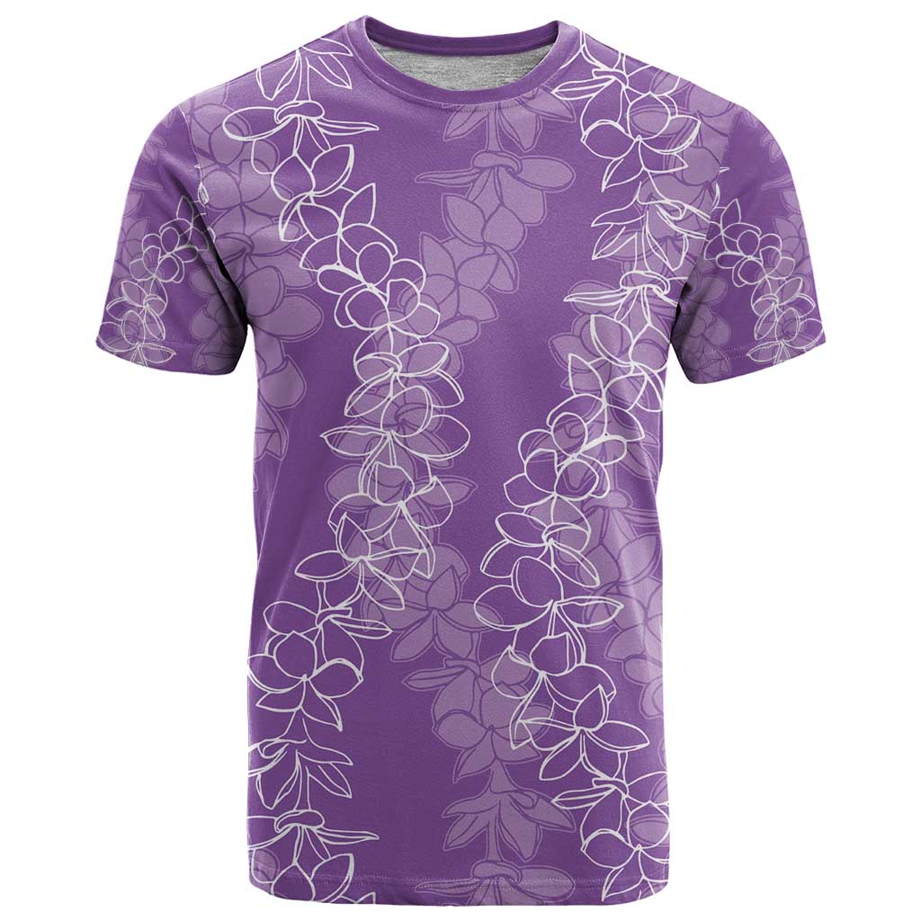 Hawaii Plumeria Lei T Shirt Aloha Festive Vibe - Violet