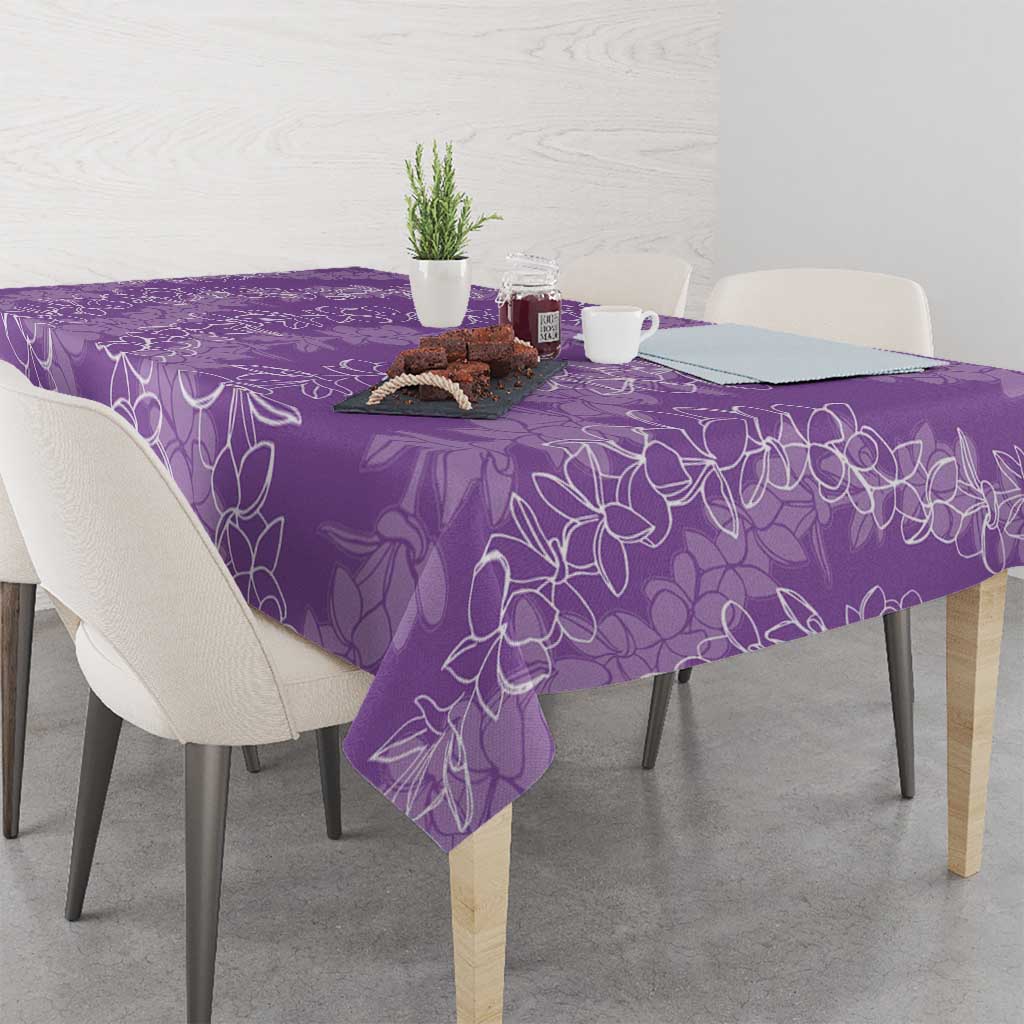 Hawaii Plumeria Lei Tablecloth Aloha Festive Vibe - Violet LT7 - Polynesian Pride