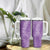 Hawaii Plumeria Lei Tumbler With Handle Aloha Festive Vibe - Violet