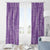 Hawaii Plumeria Lei Window Curtain Aloha Festive Vibe - Violet