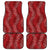 Hawaii Plumeria Lei Car Mats Aloha Festive Vibe - Crimson