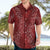 Hawaii Plumeria Lei Hawaiian Shirt Aloha Festive Vibe - Crimson