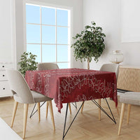 Hawaii Plumeria Lei Tablecloth Aloha Festive Vibe - Crimson LT7 - Polynesian Pride