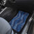 Hawaii Plumeria Lei Car Mats Aloha Festive Vibe - Navy Blue