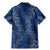 Hawaii Plumeria Lei Family Matching Mermaid Dress and Hawaiian Shirt Aloha Festive Vibe - Navy Blue