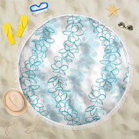 Hawaii Plumeria Lei Beach Blanket Aloha Festive Vibe - Turquoise LT7 One Size 150cm Turquoise - Polynesian Pride