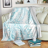 Hawaii Plumeria Lei Blanket Aloha Festive Vibe - Turquoise LT7 Turquoise - Polynesian Pride