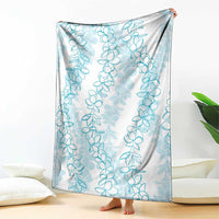 Hawaii Plumeria Lei Blanket Aloha Festive Vibe - Turquoise LT7 - Polynesian Pride