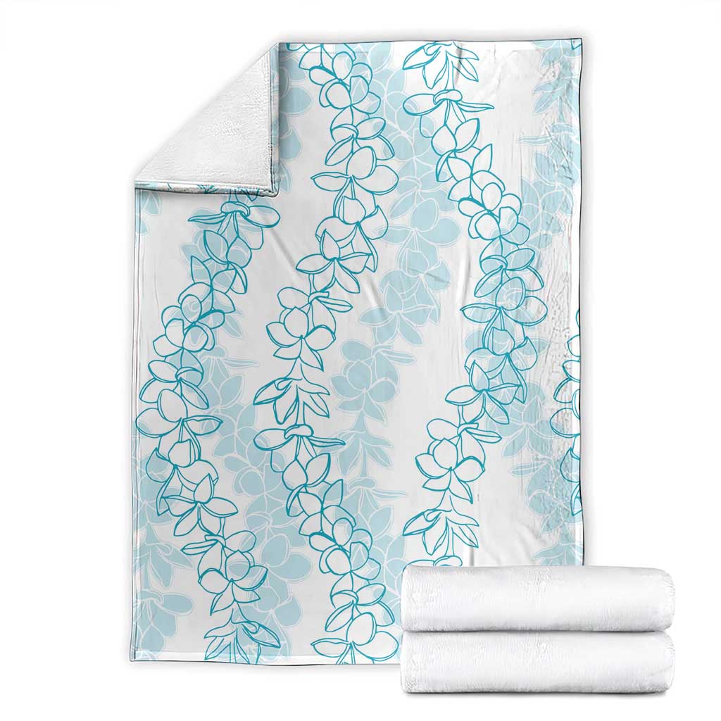 Hawaii Plumeria Lei Blanket Aloha Festive Vibe - Turquoise LT7 - Polynesian Pride