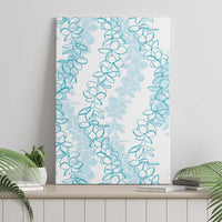 Hawaii Plumeria Lei Canvas Wall Art Aloha Festive Vibe - Turquoise LT7 - Polynesian Pride