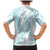 Hawaii Plumeria Lei Family Matching Mermaid Dress and Hawaiian Shirt Aloha Festive Vibe - Turquoise