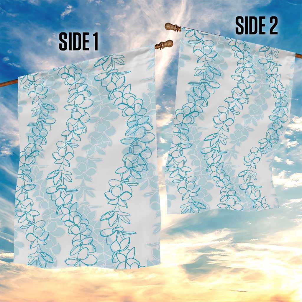 Hawaii Plumeria Lei Garden Flag Aloha Festive Vibe - Turquoise LT7 - Polynesian Pride
