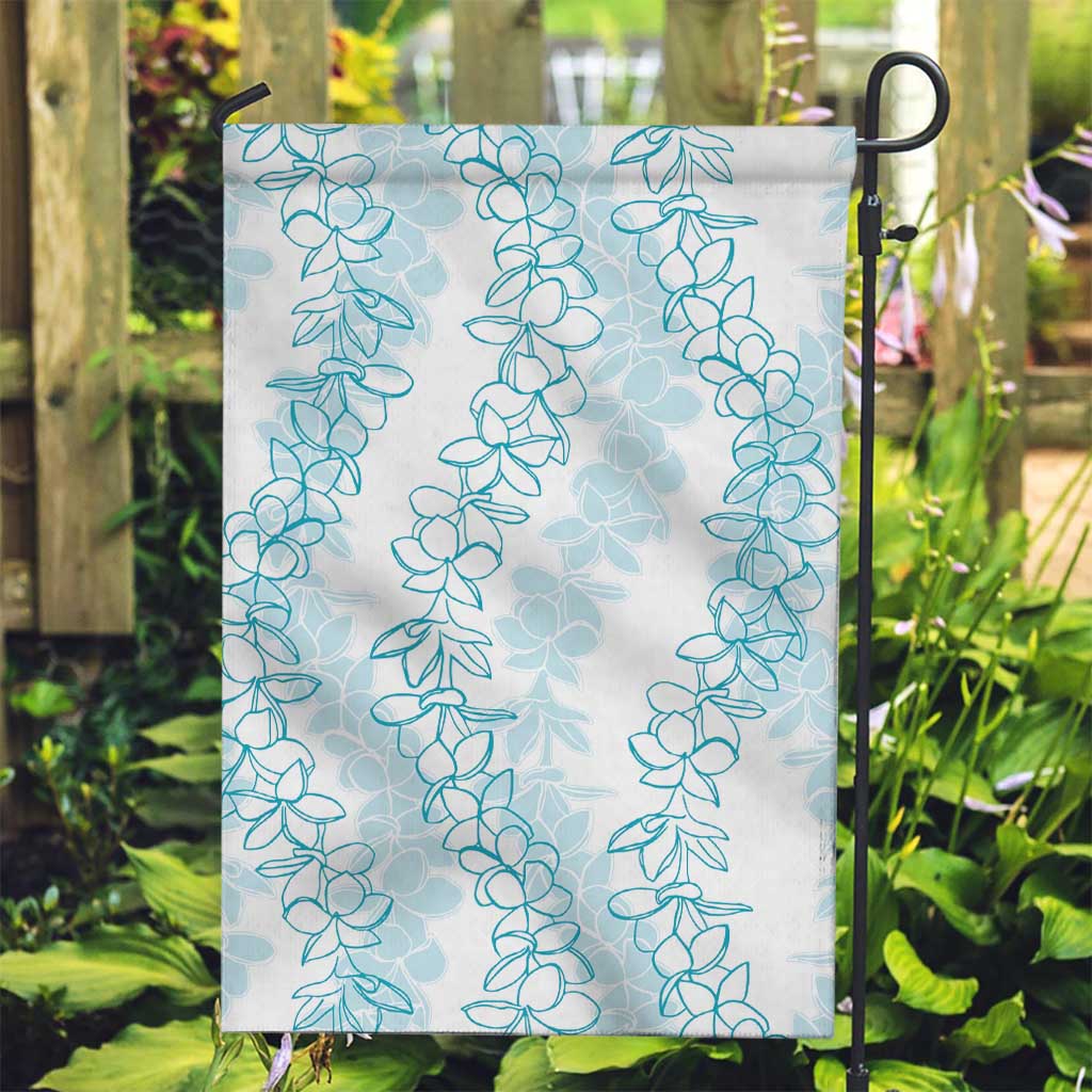 Hawaii Plumeria Lei Garden Flag Aloha Festive Vibe - Turquoise LT7 Garden Flag Turquoise - Polynesian Pride