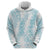 Hawaii Plumeria Lei Hoodie Aloha Festive Vibe - Turquoise