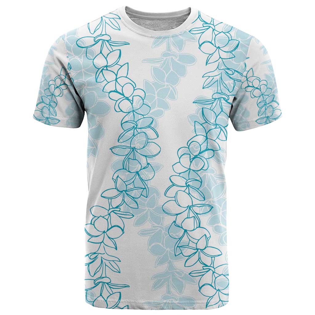 Hawaii Plumeria Lei T Shirt Aloha Festive Vibe - Turquoise