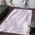 Hawaii Plumeria Lei Area Rug Aloha Festive Vibe - Amethyst