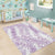 Hawaii Plumeria Lei Area Rug Aloha Festive Vibe - Amethyst