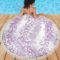 Hawaii Plumeria Lei Beach Blanket Aloha Festive Vibe - Amethyst LT7 - Polynesian Pride