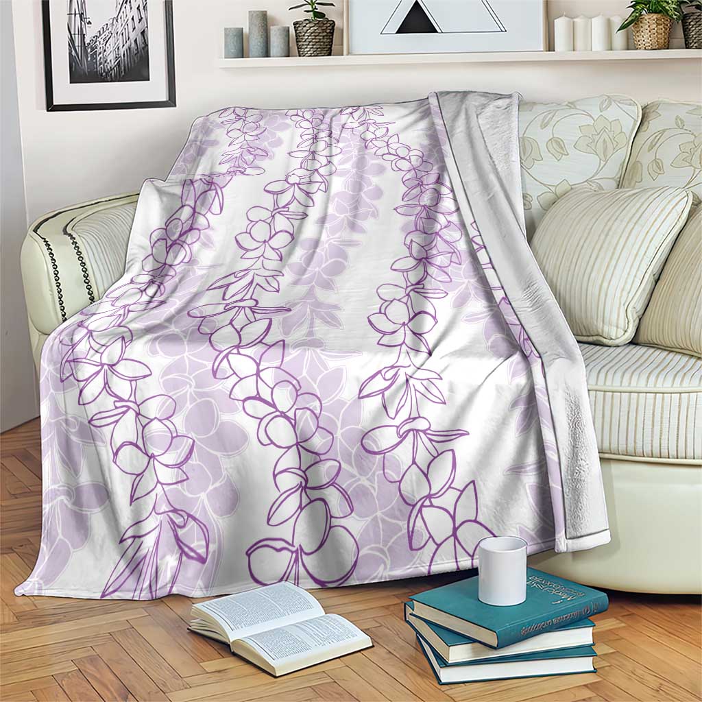 Hawaii Plumeria Lei Blanket Aloha Festive Vibe - Amethyst LT7 Amethyst - Polynesian Pride
