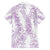 Hawaii Plumeria Lei Family Matching Off The Shoulder Long Sleeve Dress and Hawaiian Shirt Aloha Festive Vibe - Amethyst