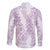 Hawaii Plumeria Lei Family Matching Off Shoulder Short Dress and Hawaiian Shirt Aloha Festive Vibe - Amethyst