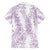 Hawaii Plumeria Lei Family Matching Short Sleeve Bodycon Dress and Hawaiian Shirt Aloha Festive Vibe - Amethyst