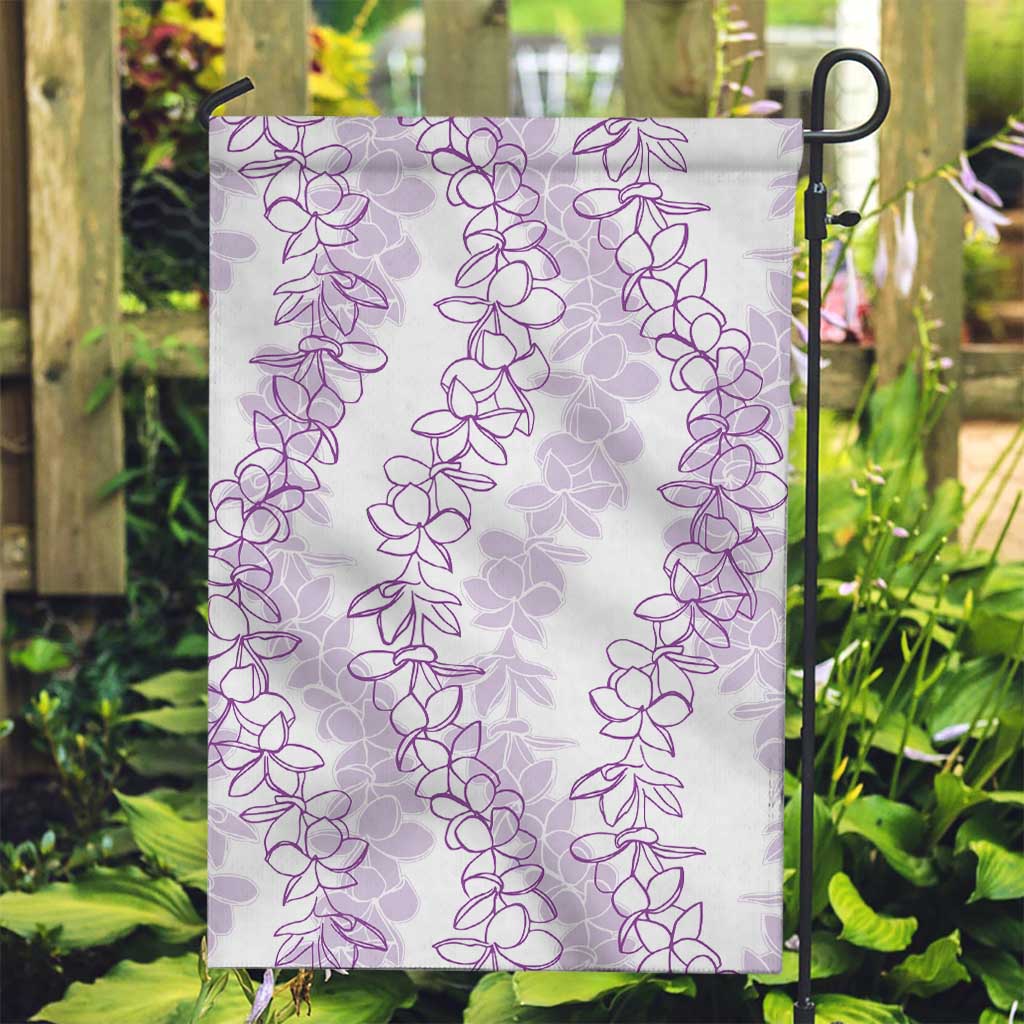 Hawaii Plumeria Lei Garden Flag Aloha Festive Vibe - Amethyst LT7 Garden Flag Amethyst - Polynesian Pride