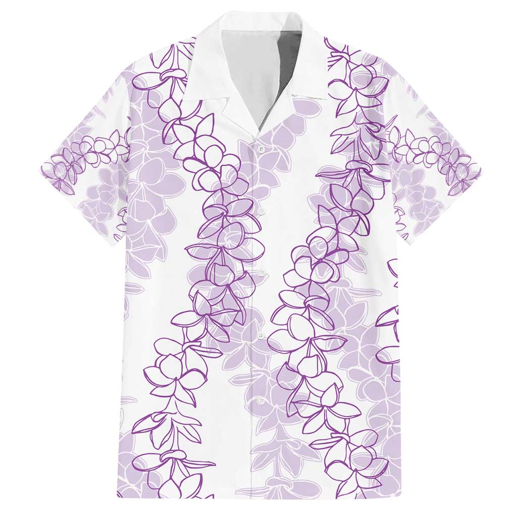 Hawaii Plumeria Lei Hawaiian Shirt Aloha Festive Vibe - Amethyst