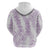 Hawaii Plumeria Lei Hoodie Aloha Festive Vibe - Amethyst