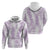 Hawaii Plumeria Lei Hoodie Aloha Festive Vibe - Amethyst