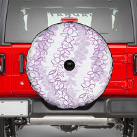 Hawaii Plumeria Lei Spare Tire Cover Aloha Festive Vibe - Amethyst LT7 - Polynesian Pride