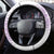 Hawaii Plumeria Lei Steering Wheel Cover Aloha Festive Vibe - Amethyst