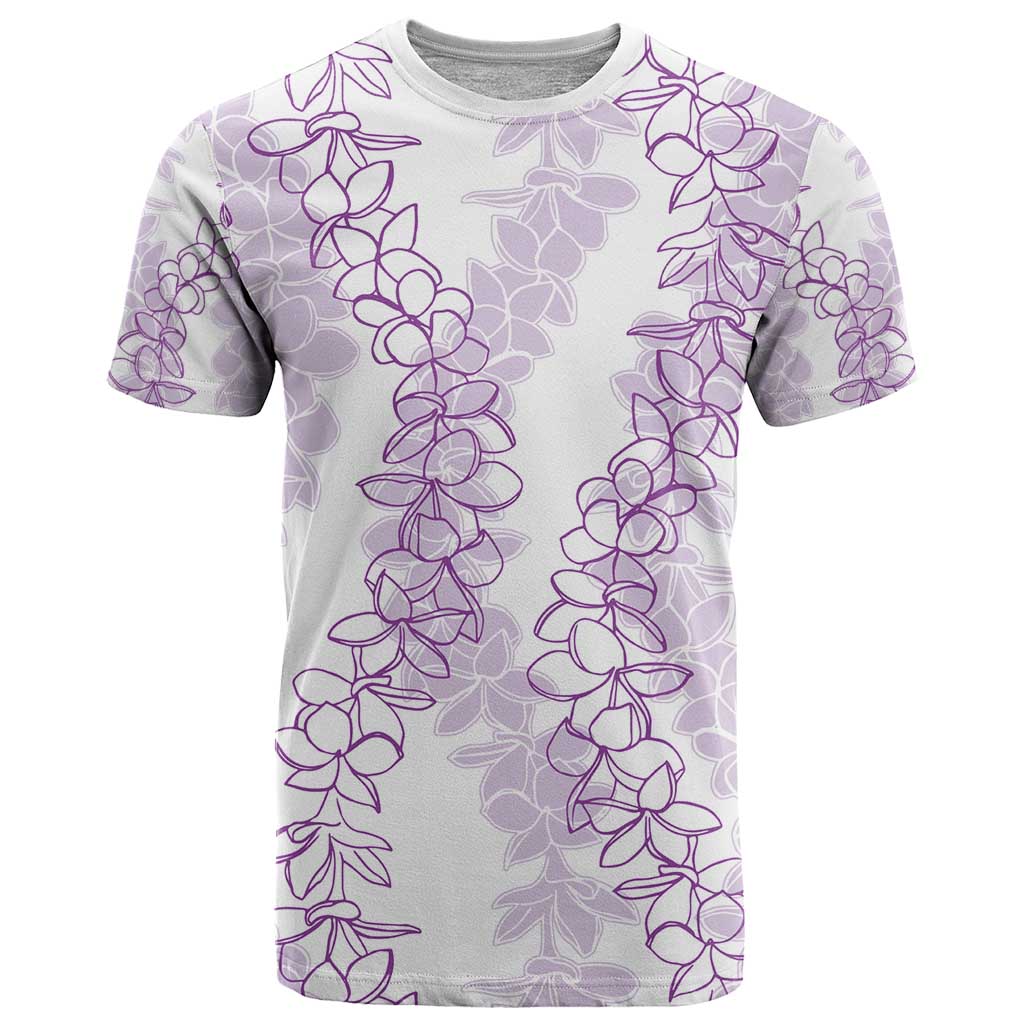 Hawaii Plumeria Lei T Shirt Aloha Festive Vibe - Amethyst