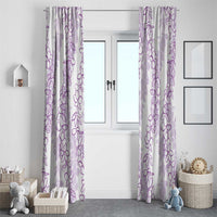 Hawaii Plumeria Lei Window Curtain Aloha Festive Vibe - Amethyst LT7 - Polynesian Pride