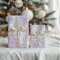 Hawaii Plumeria Lei Wrapping Paper Aloha Festive Vibe - Amethyst LT7 - Polynesian Pride