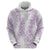 Hawaii Plumeria Lei Zip Hoodie Aloha Festive Vibe - Amethyst