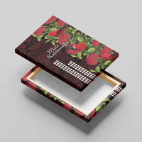 Hawaii Mele Kalikimaka Kakau Canvas Wall Art I'iwi Bird on Ohia Lehua LT7 - Polynesian Pride